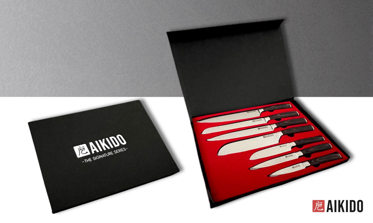 Cutting Board Set - Premium Ergonomic Design with 7 Santoku Knife –  Lovethehomemade