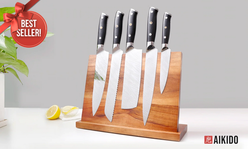 Horudo Acacia Wood Magnetic Knife Holder