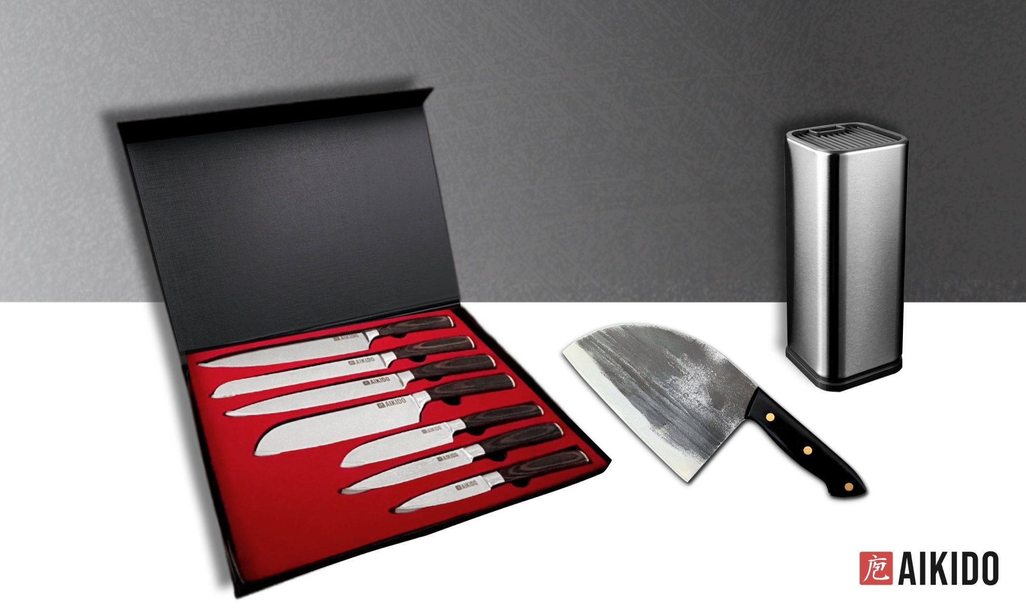 Yoki Stainless Steel Knife Holder – Aikido Steel