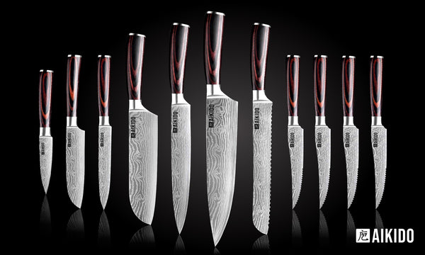 Efficient, Precise & Stylish Damascus Kitchen Knives