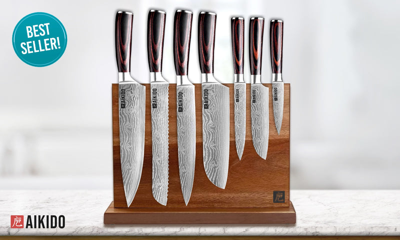 Knife Set 25 PCS High Carbon Stainless Steel Kitchen Knife Block