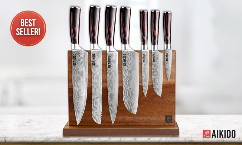 Load image into Gallery viewer, Signature 7-Piece Knife Set with Horudo Holder