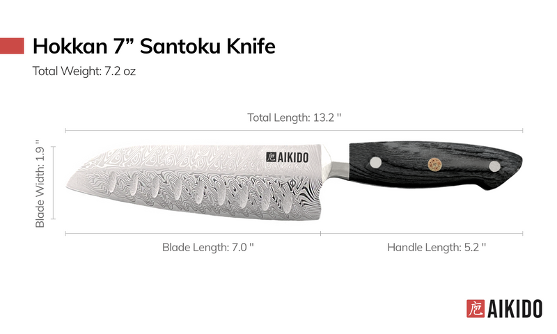Load image into Gallery viewer, Hokkan 7-inch Santoku Knife