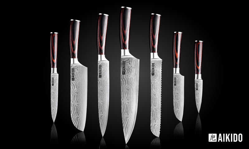 Load image into Gallery viewer, Signature 7-Piece Knife Set with Horudo Holder